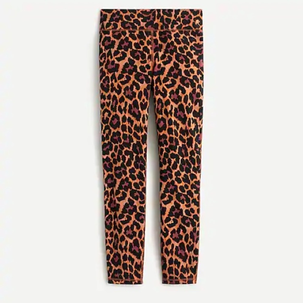J. Crew 7/8 High-rise Leggings In Leopard - Picture 5 of 8